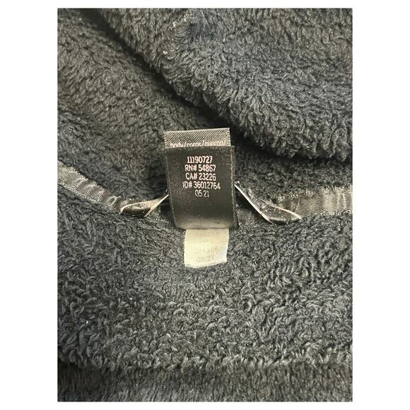 Victorias Secret Robe Womens Medium Large Black Hoodie Logo Embroidered Belted - Picture 13 of 13